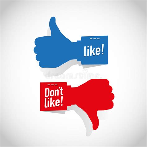 Facebook Like Dislike Thumb Up Sign Editorial Stock Image