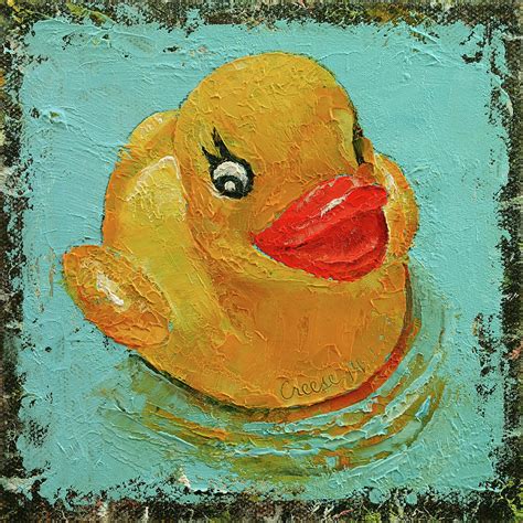 Rubber Duck Painting By Michael Creese Pixels
