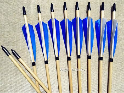 12pk Heical Feather Arrows Handmade Cedar Wooden Arrows Target