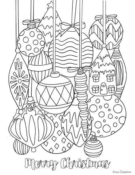 christmas coloring pages adults printable pdf Christmas coloring pages for adults
