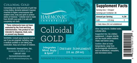 Colloidal Gold Colloidal Gold Benefits Harmonic Innerprizes