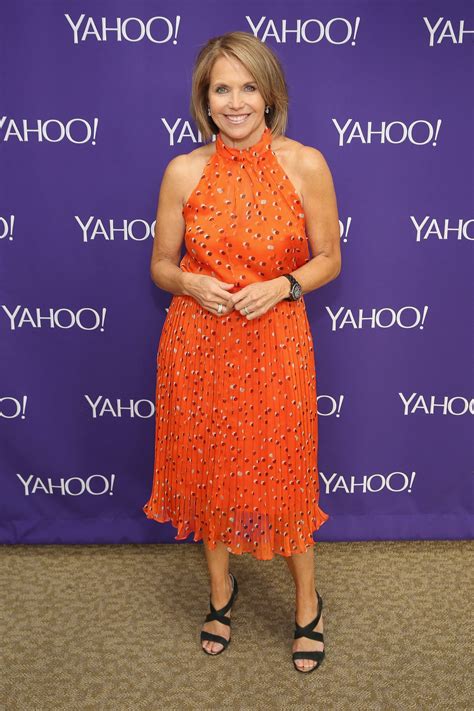 Katie Couric Calves Katie Couric Gives Leg Show As Career Takes A