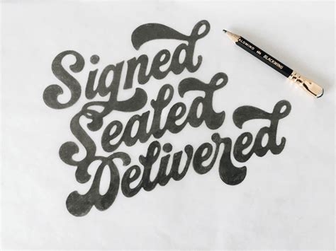 Signed Sealed Delivered Sketch By Drew Melton On Dribbble