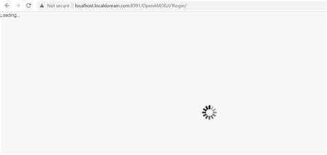 Authentication Openam Not Loading After Admin Login Stack Overflow