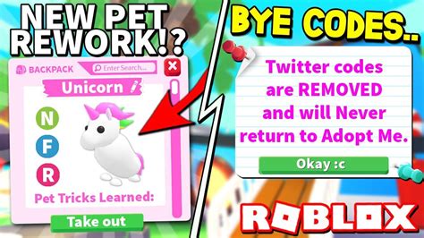 30 june, 2021 miguel sancho cheats 27. Pet REWORK & RIP Twitter Codes In Adopt Me!? Roblox Adopt Me - YouTube