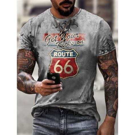 Motorcycle Print T Shirt In 2021 Print T Shirt T