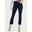 Blue High Rise Skinny Crop Kick Flare Jeans  Missguided