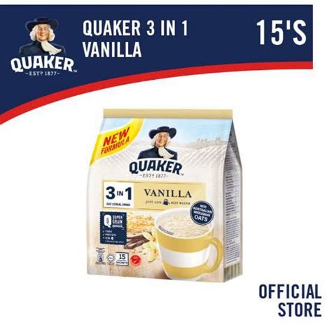 Jual Quaker Oats Sacet 3in1 Vanilla Instant Cereal Malaysia Shopee
