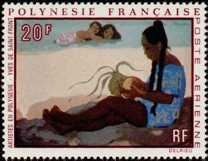 Stamp Work Of Yves Saint Front French Polynesia Paintings Yt Pf Pa