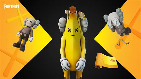 Fortnite Gets Peely Banana Skin Remake By Kaws And His Exhibition In Game — Escorenews