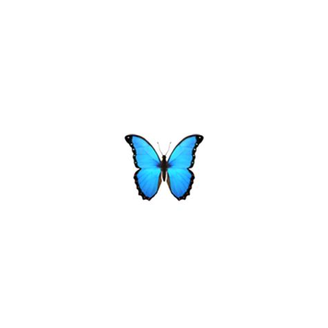 Iphone Butterfly Blue Emoji Tumblr Sticker By Sab218