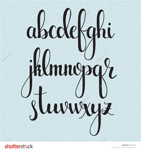 Calligraphy Alphabet Cursive Fonts