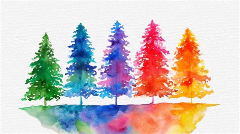 Watercolor Trees Painting Diy Easy Loose Watercolor Art For Beginners