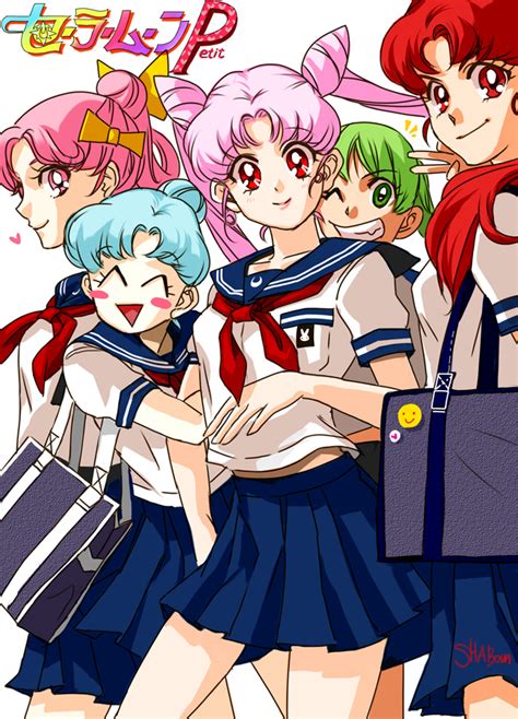 Safebooru 5girls Arm Hug Bag Bishoujo Senshi Sailor Moon Blue