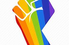 pride icon gay rainbow hand icons power gays flag fight fist strong la help aqa spanish level los derechos 3b