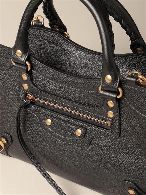 Balenciaga Neo Classic City S Bag In Grained Leather Black Handbag