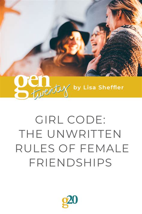 girl code the unwritten rules of female friendships gentwenty