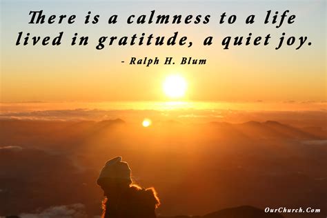 There Is A Calmness To A Life Lived In Gratitude Christian Web Trends Blog Church Websites