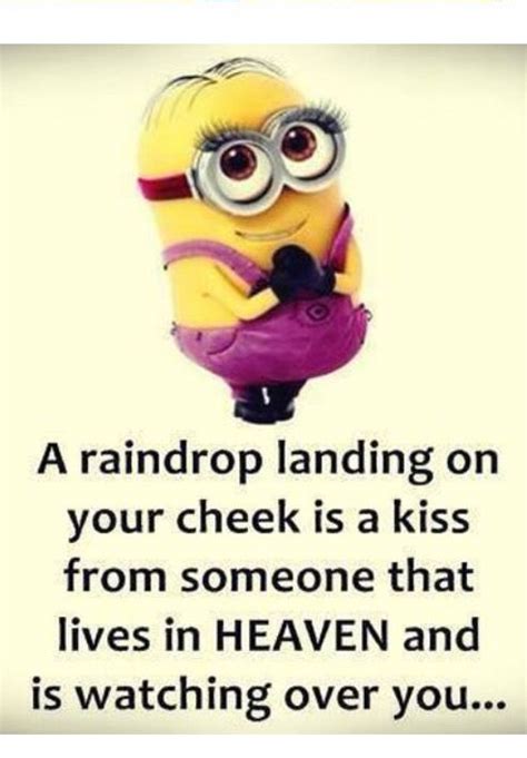 Pin By Na Dine On Quotes Minions Quotes Rain Drops