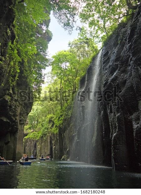 Boating Famous Scenic Japanese Takachiho Gorge Stock Photo Edit Now