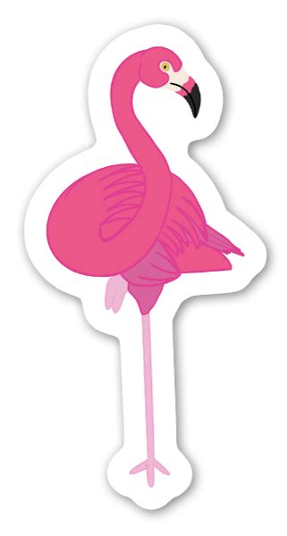 Buy Caribbean Flamingo Die Cut Stickers Stickerapp