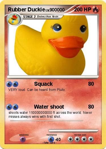 Pokémon Rubber Duckie Squack My Pokemon Card