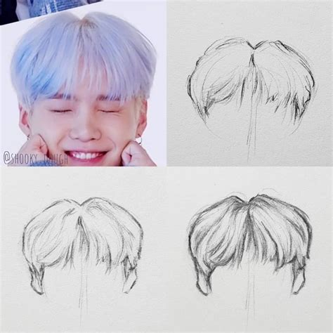Hair Steps There Is No Right Or Wrong Way To Draw Hair This Is Just