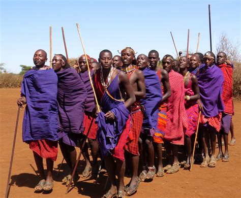 Masai Warriors Dancing Warrior Kenya Fashion