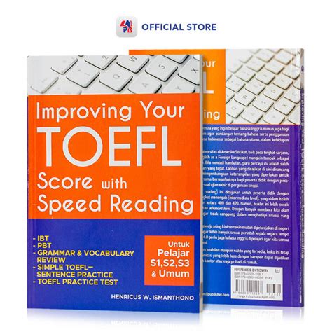 Buku Belajar Bahasa Improving Your Toefl Score With Speed Reading Untuk