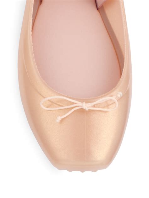 Lyst Melissa Silk Ribbon Ballet Flats In Pink