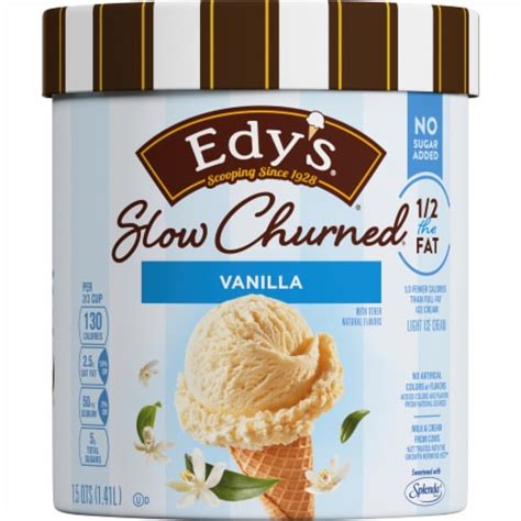 Dreyer S Edy S Slow Churned Sugar Free Vanilla Light Ice Cream Tub Oz Fred Meyer