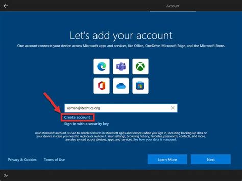 How To Create A New Microsoft Account Using Gmail Id