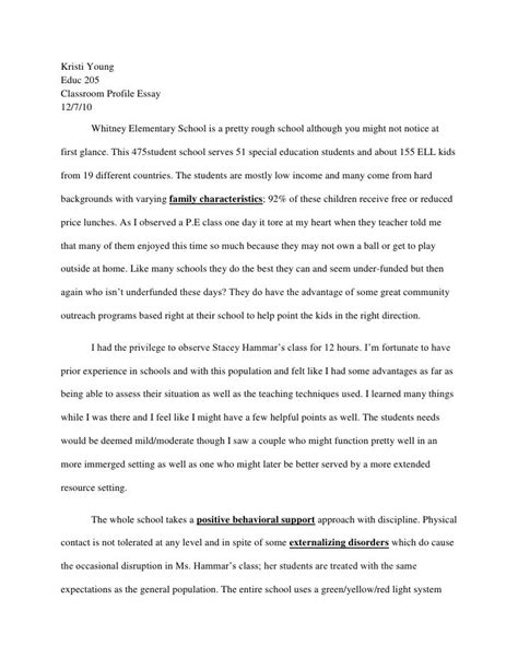Example Of Profile Essay Essay Short Essay Essay Examples