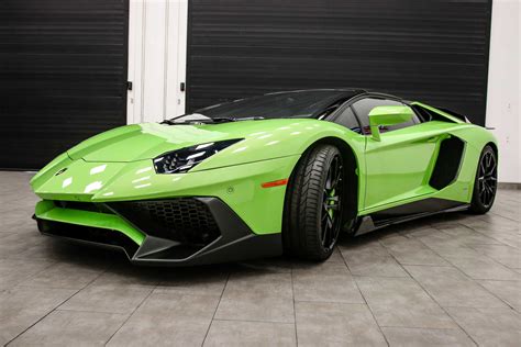 Lime Green Lamborghini Aventador Diamond Autosport