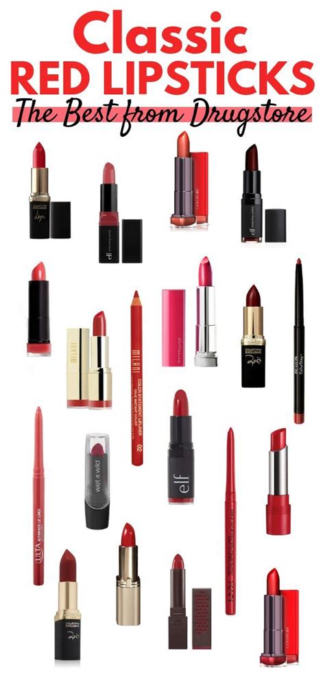 Top 5 Favorite Must Have Drugstore Red Lipsticks Drugstore Lipstick