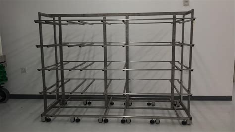 Custom Stainless Steel Cart For An Overseas Sterilization Process