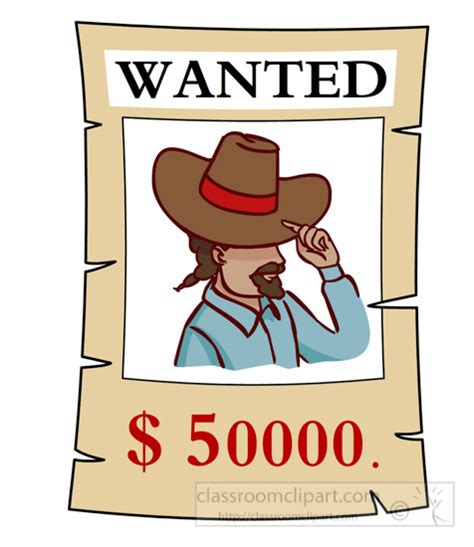 20 Wanted Poster Clipart Clipartlook