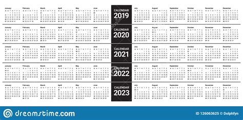 3 Year Calendar 2021 To 2023 Calendar Printables Free Blank