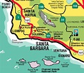 Santa Barbara California Map