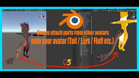 How To Attach Parts From Other Avatars Onto Your Avatar Tail Ears