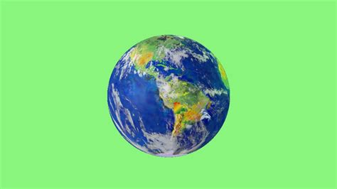 Planeta Tierra Girando Croma Youtube