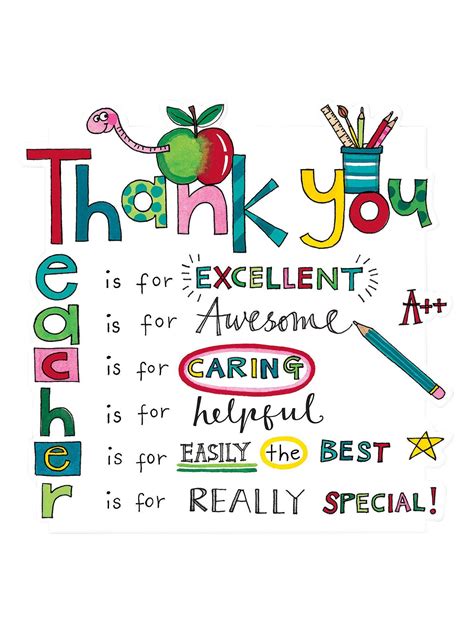 Thank You Printable Cards For Teachers Get Your Hands On Amazing Free