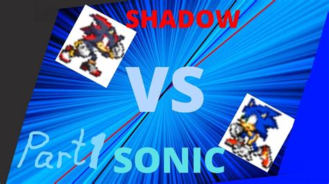 My First Sonic Vs Shadow Sprite Animation Youtube