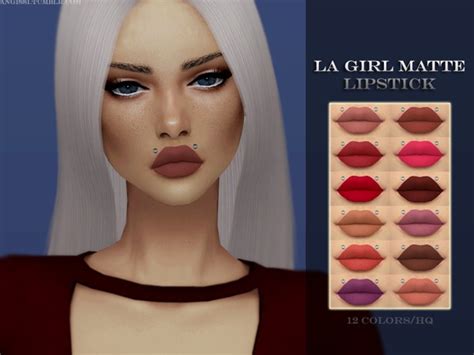 La Girl Matte Lipstick By Angissi At Tsr Sims 4 Updates