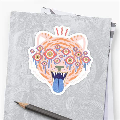 Eyes Of The Tiger Stickers By Lordofmasks Redbubble