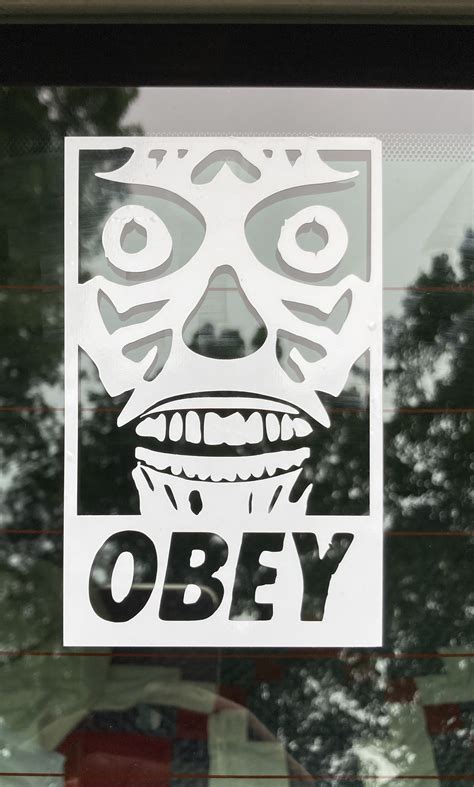 Obey They Live Vinyl Decal Sticker Multi Colors Etsy