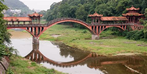 Leshan Old Bridge Chinese Bridge