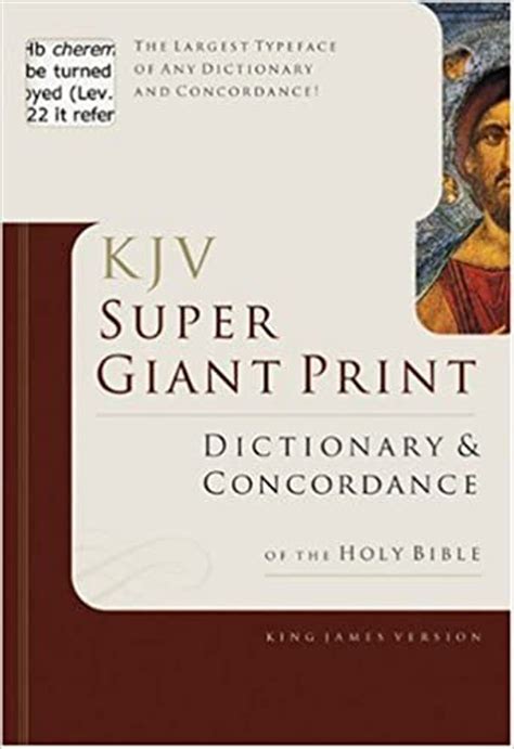 Kjv Super Giant Print Dictionary And Concordance Book Mark