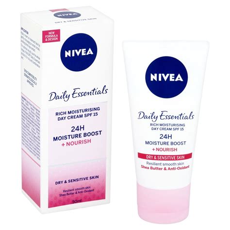 Nivea Face Cream Rich Moisturiser For Dry And Sensitive Skin 50ml