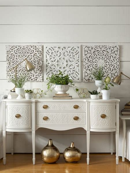 Apply Textured Paintable Wallpaper To Furniture